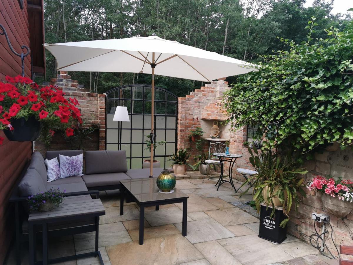 Ferienhaus mit mediterraner Terrasse Müllrose Exterior foto