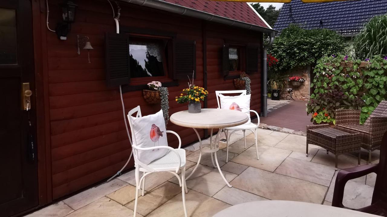 Ferienhaus mit mediterraner Terrasse Müllrose Exterior foto